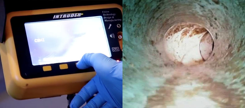 A sewer scope video inspection from Angelo Inspection Services